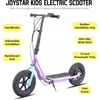 image:imageJOYSTAR 12 Electric Scooter for Kids Ages 612 Foldable EScooter  Max 8 Miles 136 Mph by 250W Motor 12 Wheel Thumb Throttle Easy to AssemblePurple