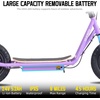 image:imageJOYSTAR 12 Electric Scooter for Kids Ages 612 Foldable EScooter  Max 8 Miles 136 Mph by 250W Motor 12 Wheel Thumb Throttle Easy to AssemblePurple