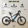 image:imageJOYSTAR 20 24 Electric Bike for Kids Boys Girls Teens Ages 7  Electric Mountain Bike Removable Battery 250W Motor Kids Ebikes Disc BrakesBlack
