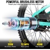 image:imageJOYSTAR 20 24 Electric Bike for Kids Boys Girls Teens Ages 7  Electric Mountain Bike Removable Battery 250W Motor Kids Ebikes Disc BrakesGreen
