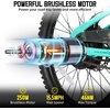 image:imageJOYSTAR 20 24 Electric Bike for Kids Boys Girls Teens Ages 7  Electric Mountain Bike Removable Battery 250W Motor Kids Ebikes Disc BrakesGreen