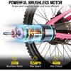 image:imageJOYSTAR 20 24 Electric Bike for Kids Boys Girls Teens Ages 7  Electric Mountain Bike Removable Battery 250W Motor Kids Ebikes Disc BrakesPink