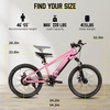 image:imageJOYSTAR 20 24 Electric Bike for Kids Boys Girls Teens Ages 7  Electric Mountain Bike Removable Battery 250W Motor Kids Ebikes Disc BrakesPink