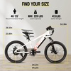 image:imageJOYSTAR 20 24 Electric Bike for Kids Boys Girls Teens Ages 7  Electric Mountain Bike Removable Battery 250W Motor Kids Ebikes Disc BrakesWhite