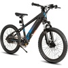 image:imageJOYSTAR 20 24 Electric Bike for Kids Boys Girls Teens Ages 7  Electric Mountain Bike Removable Battery 250W Motor Kids Ebikes Disc BrakesBlack