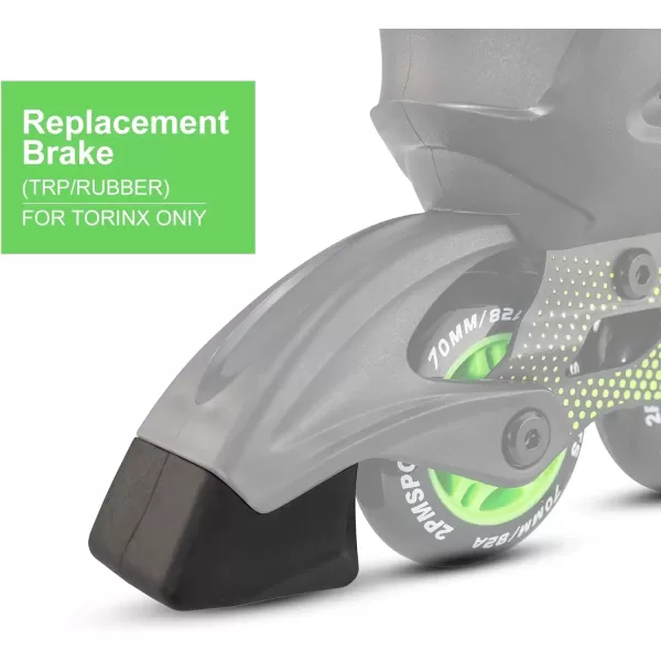 image2PM SPORTS Inline Skate Brake Stopper Replacement Brake PadType 3Torinx