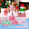 image2PM SPORTS 4 Size Adjustable Light Up Roller Skates for Girls Flashing 4 Wheels Beginner Kids Rollerskates for Age 58 812Red