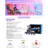 image2PM SPORTS Vinal Girls Adjustable Flashing Inline Skates All Wheels Light Up Fun Illuminating Skates for Kids Men Adult Women and BoysPurple  Pink