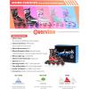 image2PM SPORTS Vinal Girls Adjustable Flashing Inline Skates All Wheels Light Up Fun Illuminating Skates for Kids Men Adult Women and BoysRed