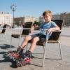 image2PM SPORTS Vinal Girls Adjustable Flashing Inline Skates All Wheels Light Up Fun Illuminating Skates for Kids Men Adult Women and BoysRed