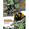 image2PM SPORTS Inline Skates for Kids Boys Ages 58 812 46 612 with Light Up Wheels Adjustable Kids Roller Skates Blades for Beginner Youth Indoor Outdoor Size 11C 1 2 3 4 5 6 7Green
