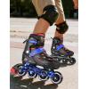 image2PM SPORTS Inline Skates for Kids Boys Ages 58 812 46 612 with Light Up Wheels Adjustable Kids Roller Skates Blades for Beginner Youth Indoor Outdoor Size 11C 1 2 3 4 5 6 7Black