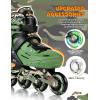 image2PM SPORTS Inline Skates for Kids Boys Ages 58 812 46 612 with Light Up Wheels Adjustable Kids Roller Skates Blades for Beginner Youth Indoor Outdoor Size 11C 1 2 3 4 5 6 7Green