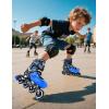 image2PM SPORTS Inline Skates for Kids Boys Ages 58 812 46 612 with Light Up Wheels Adjustable Kids Roller Skates Blades for Beginner Youth Indoor Outdoor Size 11C 1 2 3 4 5 6 7Blue