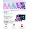 image2PM SPORTS Inline Skates for Kids Girls Ages 58 812 35 46 612 1014 with Light Up Wheels Adjustable Kids Roller Skates Blades for Toddler Beginner Youth Indoor Outdoor Size 11C 1 2 3 4 5 6 7 8Purple Pink