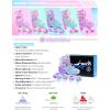 image2PM SPORTS Inline Skates for Kids Girls Ages 58 812 35 46 612 1014 with Light Up Wheels Adjustable Kids Roller Skates Blades for Toddler Beginner Youth Indoor Outdoor Size 11C 1 2 3 4 5 6 7 8Purple Blue