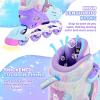 image2PM SPORTS Inline Skates for Kids Girls Ages 58 812 35 46 612 1014 with Light Up Wheels Adjustable Kids Roller Skates Blades for Toddler Beginner Youth Indoor Outdoor Size 11C 1 2 3 4 5 6 7 8Purple Blue