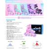 image2PM SPORTS Inline Skates for Kids Girls Ages 58 812 35 46 612 1014 with Light Up Wheels Adjustable Kids Roller Skates Blades for Toddler Beginner Youth Indoor Outdoor Size 11C 1 2 3 4 5 6 7 8Rose Red