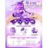 image2PM SPORTS Inline Skates for Kids Girls Ages 58 812 35 46 612 1014 with Light Up Wheels Adjustable Kids Roller Skates Blades for Toddler Beginner Youth Indoor Outdoor Size 11C 1 2 3 4 5 6 7 8Purple