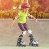 image2PM SPORTS Inline Skates for Kids Girls Ages 58 812 35 46 612 1014 with Light Up Wheels Adjustable Kids Roller Skates Blades for Toddler Beginner Youth Indoor Outdoor Size 11C 1 2 3 4 5 6 7 8Green