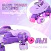 image2PM SPORTS Roller Skates for Girls Boys Kids Age 46 58 612 812 with Light Up Wheels Adjustable Youth Rollerskates Size 10C 11C 12C 13C 1 2 3 4 5 6Purple