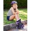 image2PM SPORTS Roller Skates for Girls Boys Kids Age 46 58 612 812 with Light Up Wheels Adjustable Youth Rollerskates Size 10C 11C 12C 13C 1 2 3 4 5 6Purple Black