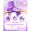 image2PM SPORTS Roller Skates for Girls Boys Kids Age 46 58 612 812 with Light Up Wheels Adjustable Youth Rollerskates Size 10C 11C 12C 13C 1 2 3 4 5 6Purple