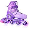 image2PM SPORTS Inline Skates for Kids Girls Ages 58 812 35 46 612 1014 with Light Up Wheels Adjustable Kids Roller Skates Blades for Toddler Beginner Youth Indoor Outdoor Size 11C 1 2 3 4 5 6 7 8Purple