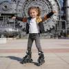 image:image2PM SPORTS Inline Skates for Kids Girls Boys Ages 58 812 46 612 with Light Up Wheels Adjustable Kids Roller Skates Blades for Adults Men Women Beginners YouthsBlack