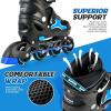 image:image2PM SPORTS Inline Skates for Kids Girls Boys Ages 58 812 46 612 with Light Up Wheels Adjustable Kids Roller Skates Blades for Adults Men Women Beginners YouthsBlue