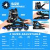 image:image2PM SPORTS Inline Skates for Kids Girls Boys Ages 58 812 46 612 with Light Up Wheels Adjustable Kids Roller Skates Blades for Adults Men Women Beginners YouthsBlue