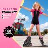 image:image2PM SPORTS Inline Skates for Kids Girls Boys Ages 58 812 46 612 with Light Up Wheels Adjustable Kids Roller Skates Blades for Adults Men Women Beginners YouthsPink