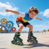 image:image2PM SPORTS Inline Skates for Kids Girls Boys Ages 58 812 46 612 with Light Up Wheels Adjustable Kids Roller Skates Blades for Adults Men Women Beginners YouthsGreen