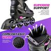 image:image2PM SPORTS Inline Skates for Kids Girls Boys Ages 58 812 46 612 with Light Up Wheels Adjustable Kids Roller Skates Blades for Adults Men Women Beginners YouthsPurple