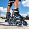 image:image2PM SPORTS Inline Skates for Kids Girls Boys Ages 58 812 46 612 with Light Up Wheels Adjustable Kids Roller Skates Blades for Adults Men Women Beginners YouthsBlue