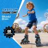 image:image2PM SPORTS Inline Skates for Kids Girls Boys Ages 58 812 46 612 with Light Up Wheels Adjustable Kids Roller Skates Blades for Adults Men Women Beginners YouthsBlue