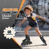 image:image2PM SPORTS Inline Skates for Kids Girls Boys Ages 58 812 46 612 with Light Up Wheels Adjustable Kids Roller Skates Blades for Adults Men Women Beginners YouthsBlack