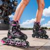 image:image2PM SPORTS Inline Skates for Kids Girls Boys Ages 58 812 46 612 with Light Up Wheels Adjustable Kids Roller Skates Blades for Adults Men Women Beginners YouthsPink