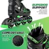 image:image2PM SPORTS Inline Skates for Kids Girls Boys Ages 58 812 46 612 with Light Up Wheels Adjustable Kids Roller Skates Blades for Adults Men Women Beginners YouthsGreen