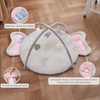 image:image2PM SPORTS Tummy Time Mat Baby Play Gym with 5 Detachable Toys  Elephant Style Machine Washable Thick Baby Play mat for StageBased Developmental Activity Gyms amp Playmats for Infant 012 MonthsElephant