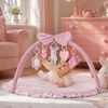 image:image2PM SPORTS Tummy Time Mat Baby Play Gym with 5 Detachable Toys  Elephant Style Machine Washable Thick Baby Play mat for StageBased Developmental Activity Gyms amp Playmats for Infant 012 MonthsSweetheart