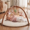 image:image2PM SPORTS Tummy Time Mat Baby Play Gym with 5 Detachable Toys  Elephant Style Machine Washable Thick Baby Play mat for StageBased Developmental Activity Gyms amp Playmats for Infant 012 MonthsDeer