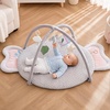 image:image2PM SPORTS Tummy Time Mat Baby Play Gym with 5 Detachable Toys  Elephant Style Machine Washable Thick Baby Play mat for StageBased Developmental Activity Gyms amp Playmats for Infant 012 MonthsElephant
