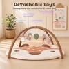 image:image2PM SPORTS Tummy Time Mat Baby Play Gym with 5 Detachable Toys  Elephant Style Machine Washable Thick Baby Play mat for StageBased Developmental Activity Gyms amp Playmats for Infant 012 MonthsDeer