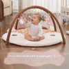 image:image2PM SPORTS Tummy Time Mat Baby Play Gym with 5 Detachable Toys  Elephant Style Machine Washable Thick Baby Play mat for StageBased Developmental Activity Gyms amp Playmats for Infant 012 MonthsDeer