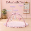 image:image2PM SPORTS Tummy Time Mat Baby Play Gym with 5 Detachable Toys  Elephant Style Machine Washable Thick Baby Play mat for StageBased Developmental Activity Gyms amp Playmats for Infant 012 MonthsSweetheart
