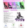 image:image2PM SPORTS Torinx Inline Skates for Kids Boys Girls Ages 58 812 46 612 with Light Up Wheels Adjustable Kids Roller Skates Blades for Adults Men Women Beginners YouthsH Black Pink