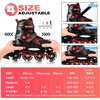 image:image2PM SPORTS Torinx Inline Skates for Kids Boys Girls Ages 58 812 46 612 with Light Up Wheels Adjustable Kids Roller Skates Blades for Adults Men Women Beginners YouthsB Red