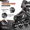image:image2PM SPORTS Torinx Inline Skates for Kids Boys Girls Ages 58 812 46 612 with Light Up Wheels Adjustable Kids Roller Skates Blades for Adults Men Women Beginners YouthsD Black