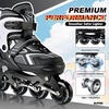 image:image2PM SPORTS Torinx Inline Skates for Kids Boys Girls Ages 58 812 46 612 with Light Up Wheels Adjustable Kids Roller Skates Blades for Adults Men Women Beginners YouthsD Black